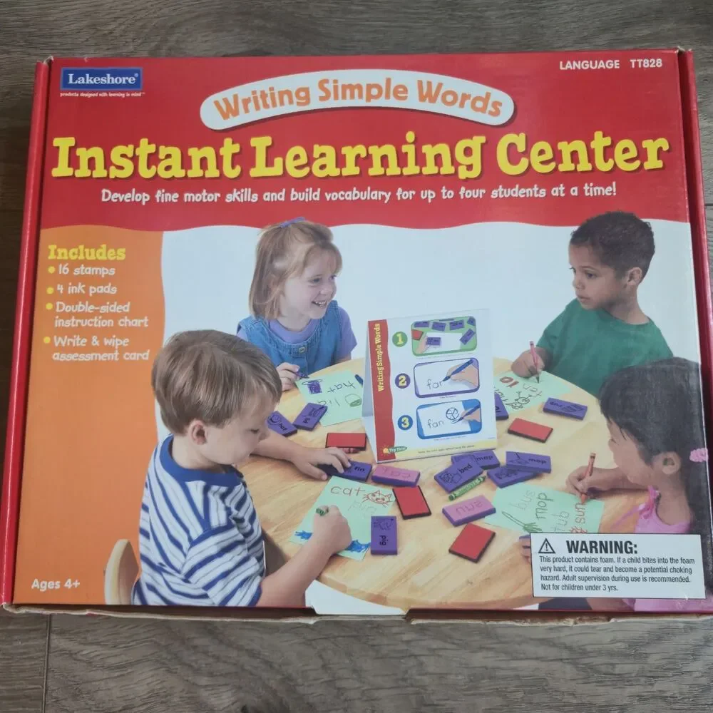 Lakeshore Learning Writing Simple Words Learning Center TT828 CVC Phonics Stamps